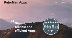 Desktop Screenshot of petermanapps.com