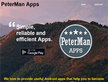 Tablet Screenshot of petermanapps.com